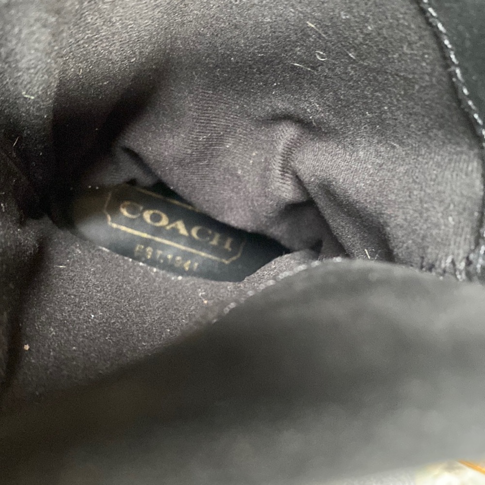 Coach black monogram jacquard Maisy rope tie lace up wedge winter boots Size 8 - Picture 9 of 16